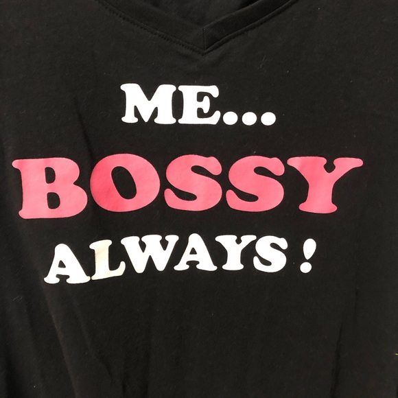 Joe boxer Women black graphic T- shirt M - Picture 2 of 4